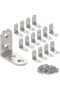 32 PCS Corner Brace Steel L Brackets 40mmx40mm
