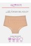 Women's High Waist Panties Skin Cotton Soft Fabric 7 Pack - 3