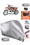 Gray Lock Compatible Apachi 4V Cross Motorcycle Tarpaulin Rear Bag Compatible, Elasticated