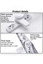 ICEBLUEOR Universal Right/Left Hand Window Handle Replacement - 2 PCS White Double Glazing Aluminum - 6