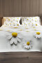 %100 Cotton Piqué Bedspread Set Double – Jakar Woven Daisy - 3