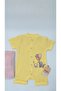 Bebe Kids Elephant Balloon Bicycle Pattern Snap Fastener Short Sleeve Shorts (Jumpsuit) 100% Cotton - 5