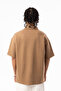 Breast Stress Less! Good Luck Embroidered Double Pike Fabric Men's Polo Neck Oversize T-Shirt - 5