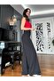 Black High Waist Wide Cut Trousers - 2