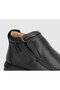 Black Leather Men's Boots - 5