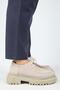 Carol Women's Genuine Leather Lace-Up Beige Suede Shoes - 2