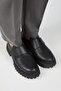 Mimi Women's Leather Velcro Genuine Leather Black Shoes - 3