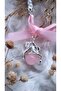Steel Chain Y2K Necklace with Pearls in Pink Opal - 5