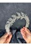 Laurel Bridal Crown Hair and Turban Accessory - 8