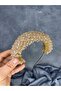 Asu Shiny Bead Detailed Henna Night Bridal Crown - 6