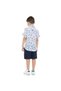 Boys 2-Piece Printed Short Sleeves Shirt with Shorts - 2