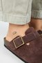 Zeta 2 Women's Genuine Leather Buckled Sabot Light Brown Slippers - 3