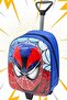Kindergarten Nursery Spiderman Figured 2-6 Years 5d Printed Wheeled Backpack School Bag with Wheelchair - 5