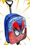 Kindergarten Nursery Spiderman Figured 2-6 Years 5d Printed Wheeled Backpack School Bag with Wheelchair - 2