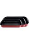 3 Pieces Non Stick Rectangular Baking Pan Set, 37,41,45 Cm - 3