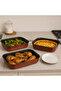 3 Pieces Non Stick Rectangular Baking Pan Set, 37,41,45 Cm - 2