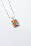 Steel Silver Color Chain Cactus Figured Necklace