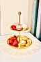 2 Tiers Gold Cookie Stand, Decorative Presentation Tray, Cake Serving - 3