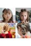 Metal Floral Elegant Gold Latch Buckle 10 Pieces Crystal Stone Women's Trendy Hair Clip - 4