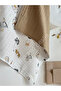 Multi-Purpose Animal Patterned Muslin Baby Blanket & Blanket 100% Cotton Oeko-Teks Certified 75X75 cm