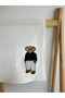 Bear Figured Muslin Baby Cover & Blanket Natural Texture 100% Cotton Oeko-Teks Certified 75X75 cm - 4