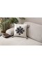 Comfort Series Punch Embroidered Linen Throw Pillow Cover 43X43 cm - 2