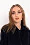 Women's Navy Blue Single Top Fleece Jacket - 3