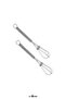 6 Mini Whisk Tea Coffee Stirrers Small 14 cm Metal Stainless Steel - 5