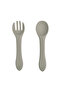 Vacuum Silicone Baby Bowl, Six Vacuum Baby Bowl, Silicone Spoon-fork / Grey - 5