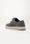 Genuine Leather Suede Men's Casual Shoes Gray Tied Beige Sole - 4