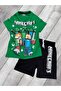 Boy's Green Color Shorts Combed Cotton Suit New Season