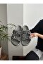 Glitter Stone Orthopedic Soft Sole Comfort Model Slippers Double Buckle Brk Daily Comfortable Slippers - 2