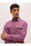 Men's Pink Solid Relax Fit Overshirt for Every Occasion - 6