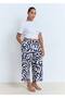 Oversize Patterned Trousers - 6