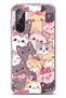 Galaxy A36 Compatible Cute Cats Transparent Silicone Case