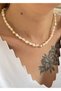 Shell Gold Women's Necklace with Star Fuge - 3