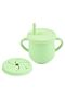 Children's Silicone Bib, Silicone Vacuum Bowl, Silicone Fork and Spoon, Silicone Cup with Straw - 4