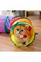 Curved Cat Tunnel Folding Rainbow Long Cat Dog Play Tunnel Pet Playing Tunnel - 3