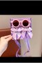 Kuromi Detailed Uv400 Protection Nordic Model Glasses and Dangle Hair Detailed Bow Collet Buckle