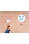 Maşallah Sticker Baby Boy Evil Eye Bead Cute Round Matte Sticker 3 cm (95 Pieces) - 3