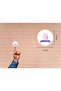 Pink Mashallah Tag Don'T Let Evil Eye Button Cute Round Matte Sticker Baby Shower 4 cm (90 Pieces) - 3