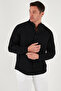 Linen Look Cotton Regular Fit Judge Collar Shirt Men's Shirt Cf25S 112637 - 4