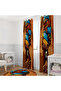 Artistic & Cultural Figure Pattern Background Curtain – Original and Stunning Design 140X260 cm Single Wing - 3