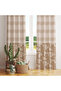 Decorative Minimalist Maze Motif Background Curtain – Original & Elegant Design 140X260 cm Single Wing - 3