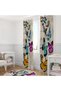 Colorful Butterfly Motif Curtain – Aesthetic & Joyful Atmosphere 140X260 cm Single Wing - 2