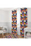 Colorful Face Figured Background Curtain – Modern & Artistic Touch 140X260 cm Single Wing - 3
