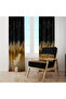 Gold & Red Transitional Background Curtain – Modern & Stunning Design 140X260 cm Single Wing - 7