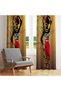 Ethnic Motif Women's Silhouette Curtain – Aesthetic & Stylish Style 140X260 cm Single Wing