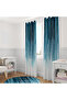 Blue & Teal Gradient Drapery Curtain – Modern & Elegant Touch 140x260 CM Single Panel - 2