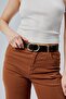 Stylish Women's Belt with Cc Buckle 100% Genuine Leather 3cm Belt